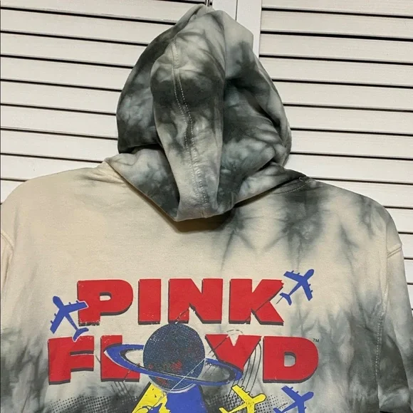 Pink Floyd Hoodie World Tour 87 Tie Dye Sweatshirt Size (34-36) S - Picture 5 of 8